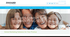 Desktop Screenshot of innovatedentalmarketing.com