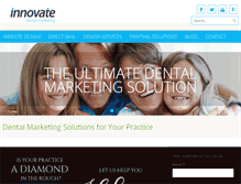 Tablet Screenshot of innovatedentalmarketing.com